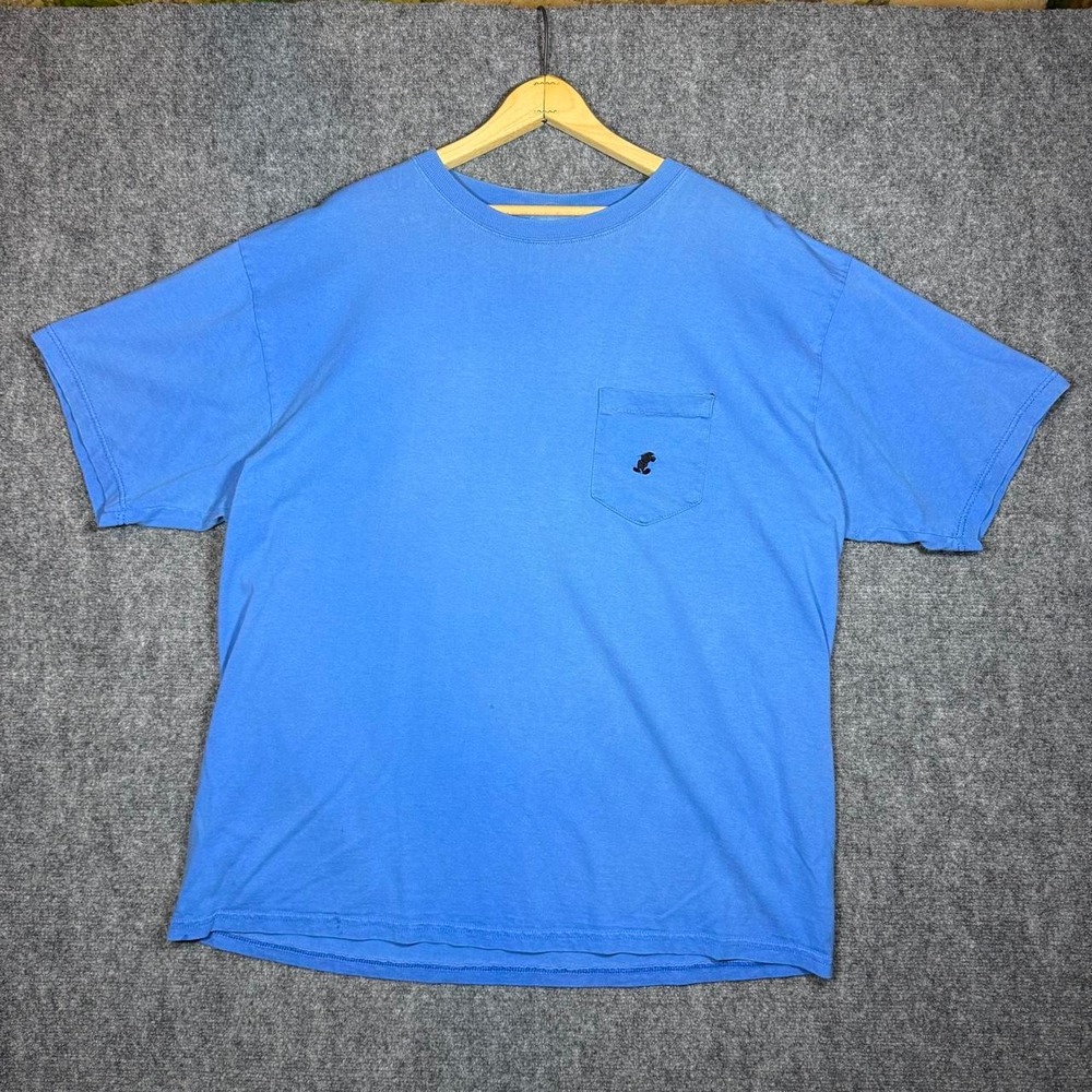 Walt Disney World Mickey Mouse Pocket Tee Vintage 90s Blue Mens L